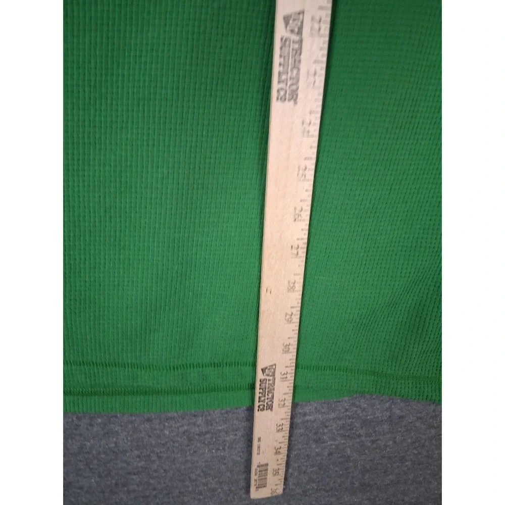 The North Face Mens Jacket 2XL Green Waffle Knit Fleece Windbreaker Gorp Hiking